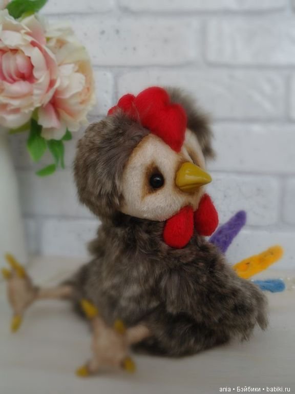 Петушок, выкройка игрушки Натальи Киричёвой