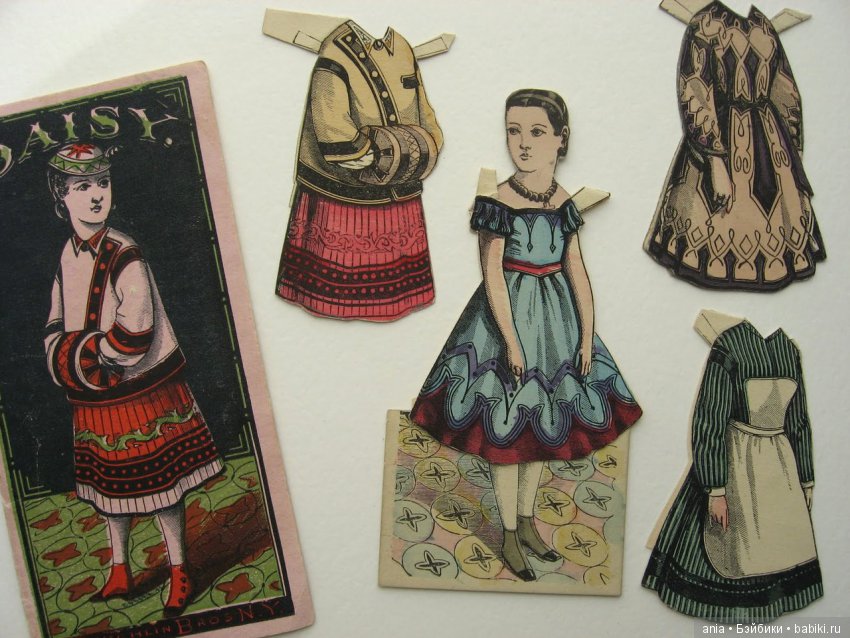 Антикварные бумажные куклы
