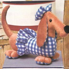 Выкройка собаки - Такса