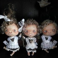 Текстильные куколки Олены Вербець