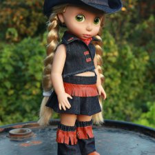 Ковбойский костюм для кукол  Disney Animators, автор Марины Быковой