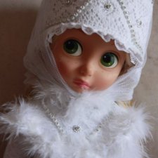 Выкройка  платья, кокошника, оплечья от Марины Быковой на кукол  Disney Animators