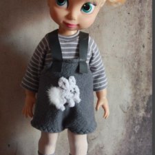 Выкройка комбинезона для кукол Disney Animators от Марины Быковой