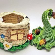 Потрясающий вязанный кукольный театр