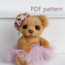 Мишка Тедди с выкройкой, автор Марина Качан