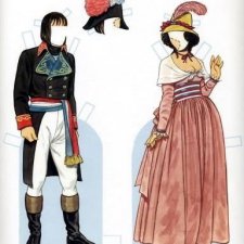 Наполеон и Жозефина, бумажные куклы