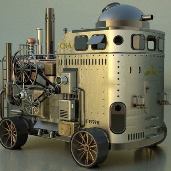 3D арт в стиле стимпанк от Kceg