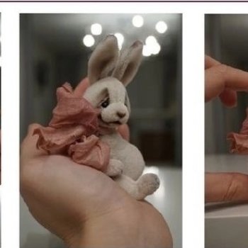 Зайка с выкройкой от Виктории Макаровой