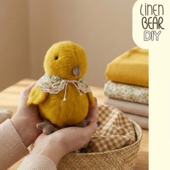 Выкройка очаровательного пасхального цыпленка