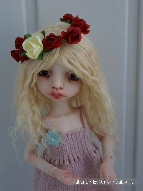 Мое новое творение парик для ягодки-цветочка Татьяны Трифоновой (фото 5)