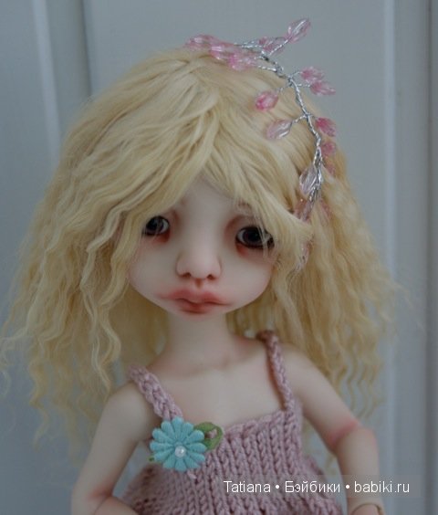 Мое новое творение парик для ягодки-цветочка Татьяны Трифоновой (фото 4)