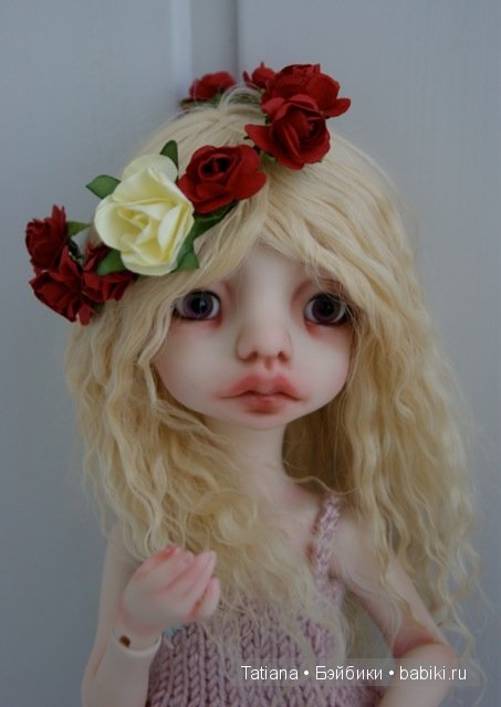 Мое новое творение парик для ягодки-цветочка Татьяны Трифоновой (фото 8)