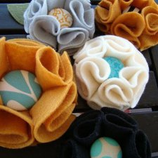 Мастер класс. Цветы из фетра своими руками