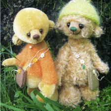 Медведи Фунтик и Пинта Анастасии Купцовой, выкройка мишки тедди