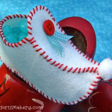 Как сшить тапочки эльфа из фетра для кукол