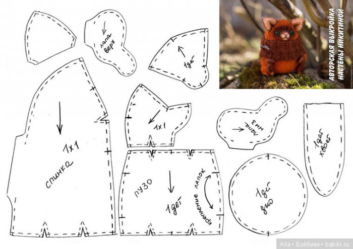 Выкройка авторской игрушки
