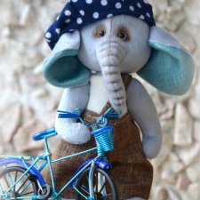 Выкройка игрушки - слоненка от Ольги Веселовой