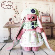 Зайка с музыкальными ушами, выкройка игрушки Юхановой Елены