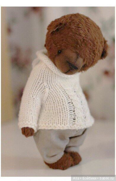 Мишка теди с выкройкой, автор Наташа Рыбальченко