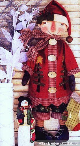 Выкройка новогоднего гнома