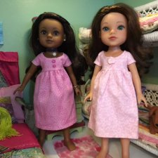 Выкройка платья на кукол Hearts to Hearts, 14 дюймов