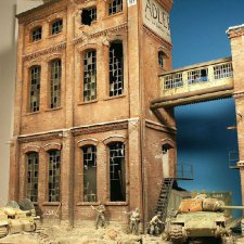 Диорама "Panic in the background"