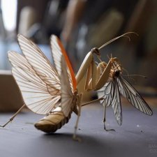 Скульптуры насекомых Noriyuki Saitoh, Япония