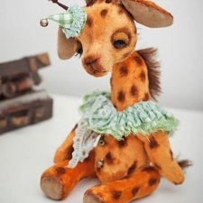 Выкройка игрушки жирафа