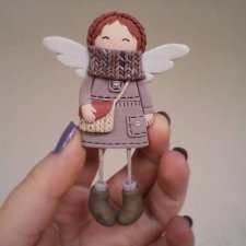Брошко-ангелочки из полимерной глины от vanillafiend