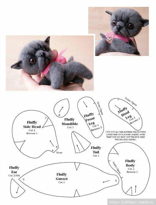 Выкройка котенка