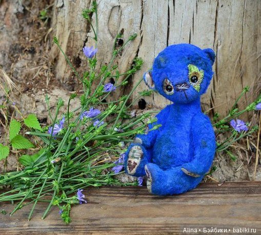 Выкройка игрушки Васильковый мишка от Людмилы Козловой