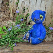 Выкройка игрушки Васильковый мишка от Людмилы Козловой