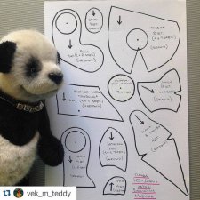 Панда Ю-джин, автор выкройки игрушки Марина Векшина