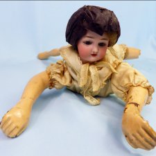 Мадемуазель Ундина,  механическая антикварная кукла