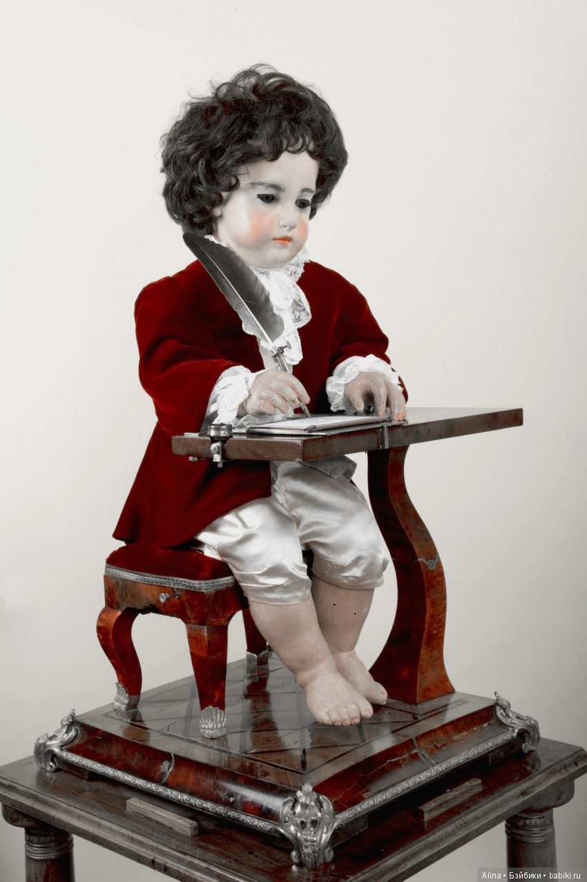 Самый сложный автоматон Писарь, мастер Пьер Жак Дро