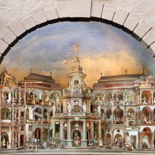 Механический театр в парке Хельбруннской резиденции