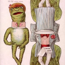 Бумажные куклы-животные и их одёжка