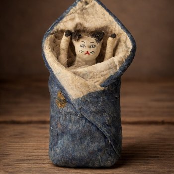 Ватные ёлочные игрушки-пеленашки