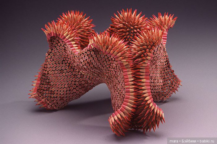 Скульптуры из карандашей художника Дженнифер Маэстре (фото 9)