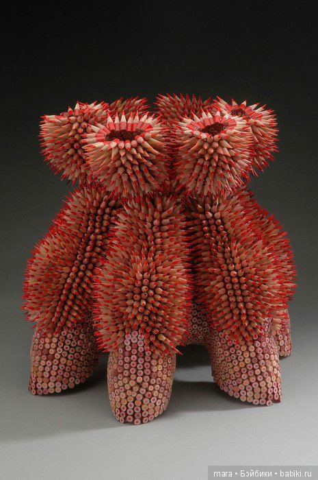 Скульптуры из карандашей художника Дженнифер Маэстре (фото 8)