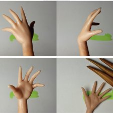 Лепка миниатюрных кукольных рук