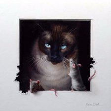 Кошки-мышки. Художница Marina Dieul