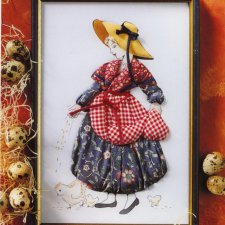 Картины-панно на пенокартоне с помощью объемной аппликации из ткани