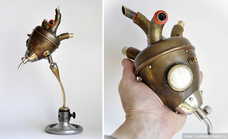 Скульптуры из мусора в стиде стимпанк