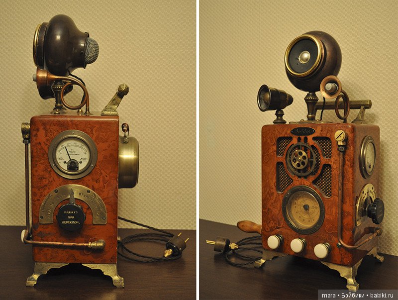 Скульптуры из мусора в стиде стимпанк