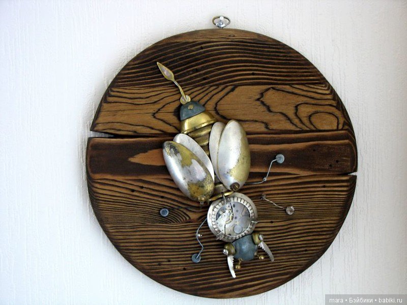 Скульптуры из мусора в стиде стимпанк