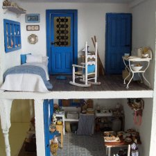 Большой греческий дом, автор миниатюры Sabs Mini Interiors