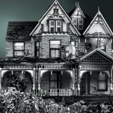 Заброшенный дом в викторианском стиле из 110 тысяч кубиков LEGO