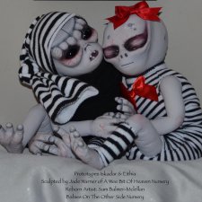 Eithia & Iskadar скульптора Jade Warner, автор прототипов A Wee Bit Of Heaven Reborn Nursery