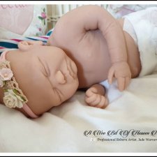 Полностью силиконовый молд для куклы Violet  от скульптора Jade Warner